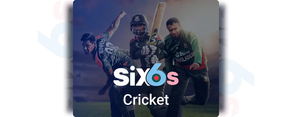 Cricket betting at Six6s