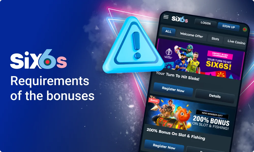 Six6s bonus terms and conditions